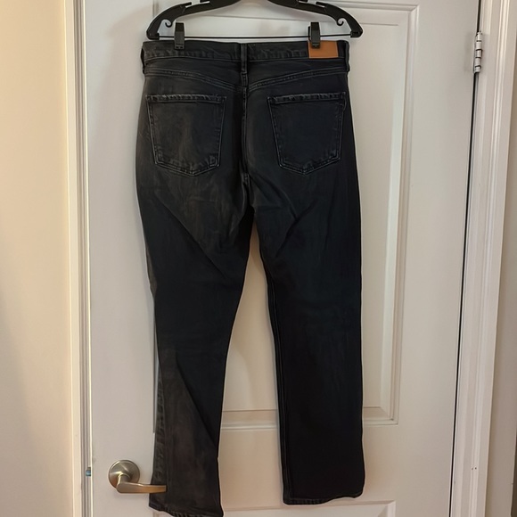CITIZENS OF HUMANITY Charlotte High-Waisted Straight Jeans. Size 31. Black. - Picture 6 of 14